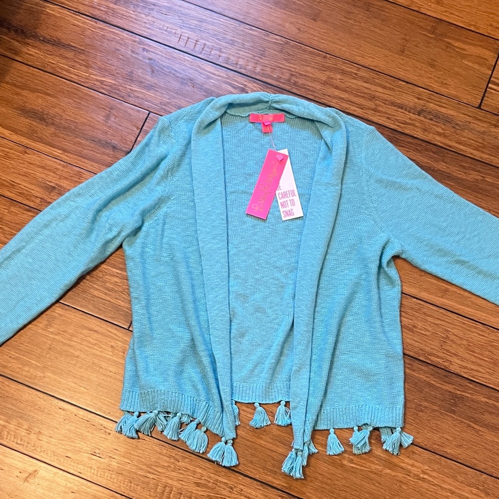 Lilly Pulitzer Light Blue Knit Cardigan
